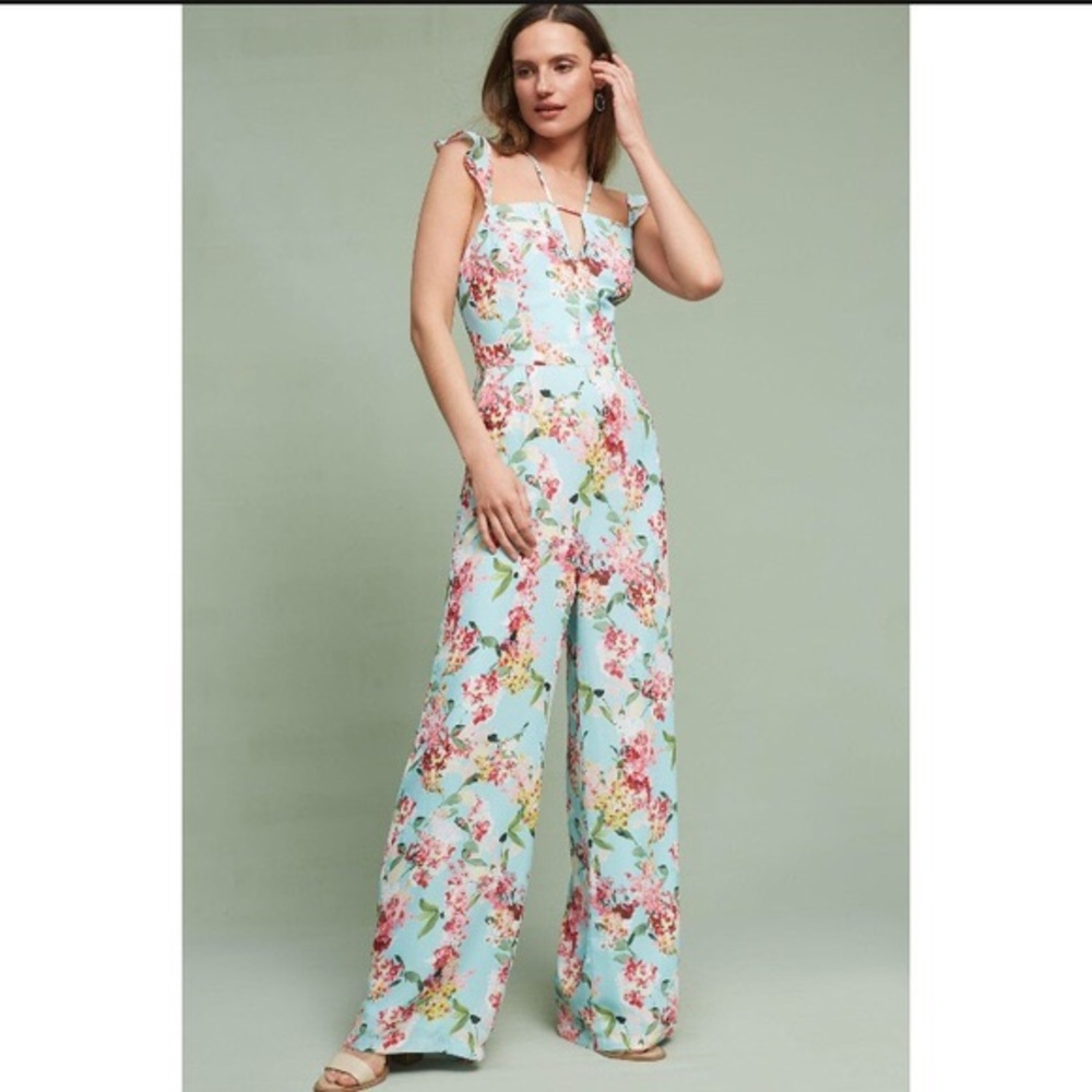 Adelyn Rae floral jumpsuit, small. Nwot. - Picture 1 of 4